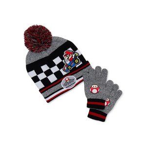 Nintendo Mario Bros Hat And Glove Set